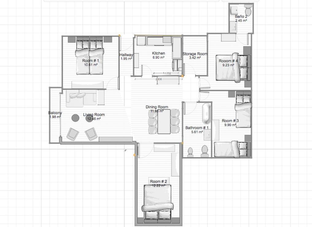 Acogedor Apt 8Pax 4Bdr 2Bth- Cozyhomesevilla2 מראה חיצוני תמונה